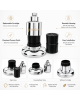 Wellon Shower Filter for Bathroom with Replaceable Cartridge | Helps Reduce Chlorine, Sediment & Hard Water Effects | Chrome Finish